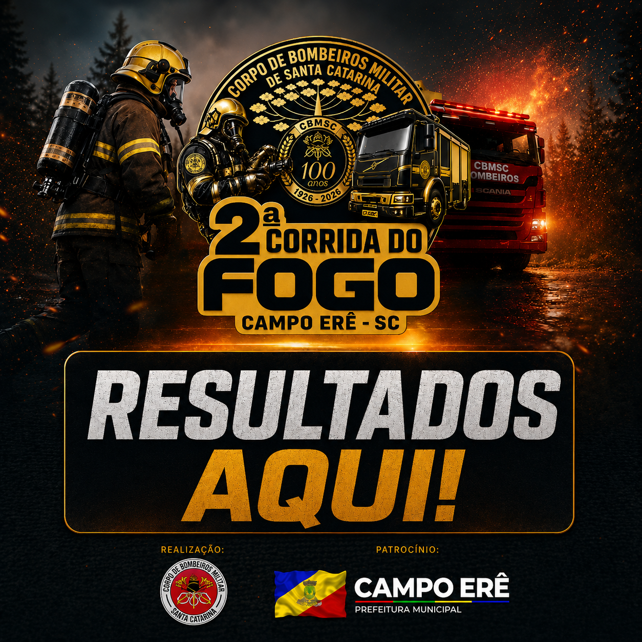 2º CORRIDA DO FOGO - Bombeiros Campo Erê